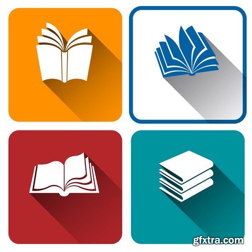 Book Icons - 5 EPS