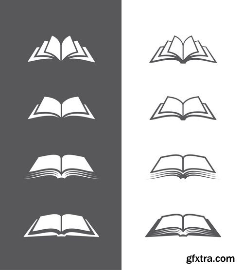 Book Icons - 5 EPS