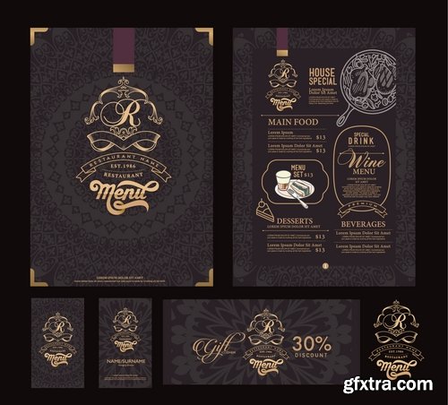 Collection menu food fast food cooking meal drink vector image 25 EPS Collection menu food fast food cooking meal drink vector image 25 EPS