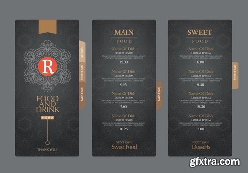 Collection menu food fast food cooking meal drink vector image 25 EPS Collection menu food fast food cooking meal drink vector image 25 EPS