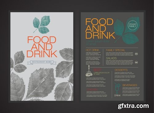 Collection menu food fast food cooking meal drink vector image 25 EPS Collection menu food fast food cooking meal drink vector image 25 EPS