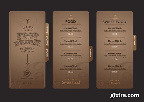 Collection menu food fast food cooking meal drink vector image 25 EPS Collection menu food fast food cooking meal drink vector image 25 EPS