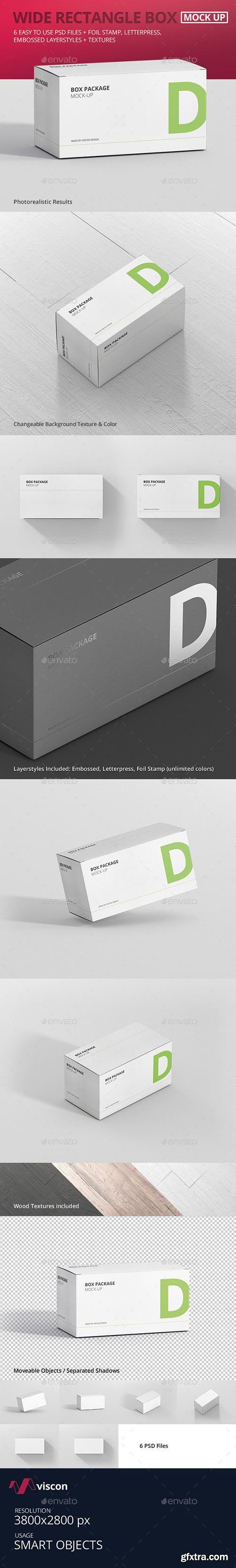 Graphicriver Package Box Mock-Up - Wide Rectangle 16282168