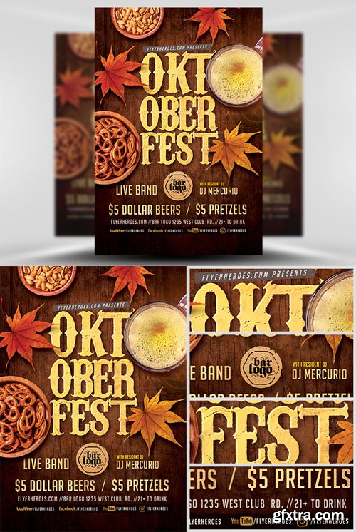 Oktoberfest Flyer Template 6 Oktoberfest Flyer Template 6