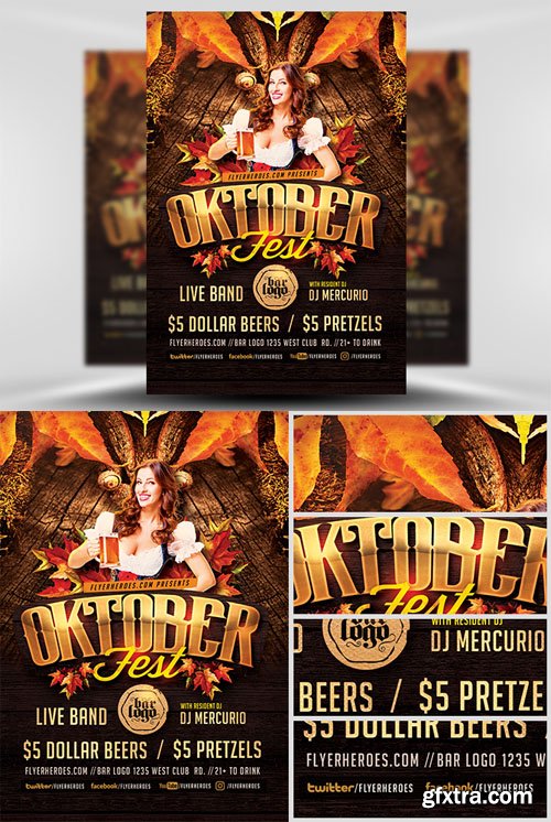 Oktoberfest Flyer Template 4 Oktoberfest Flyer Template 4