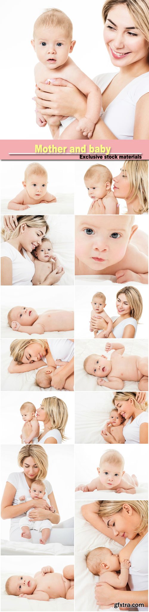 Mother and Baby Playing and Smiling 16xJPG Mother and Baby Playing and Smiling 16xJPG