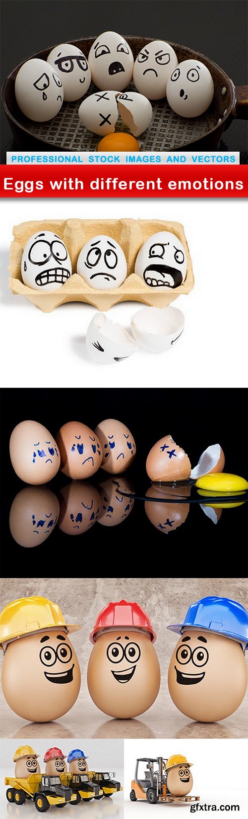 Eggs with different emotions - 6 UHQ JPEG