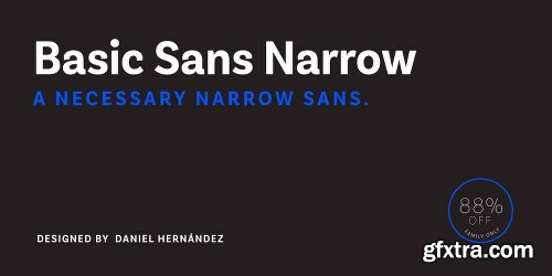 Basic Sans Narrow Font Family - 28 Fonts $999
