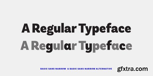 Basic Sans Narrow Font Family - 28 Fonts $999