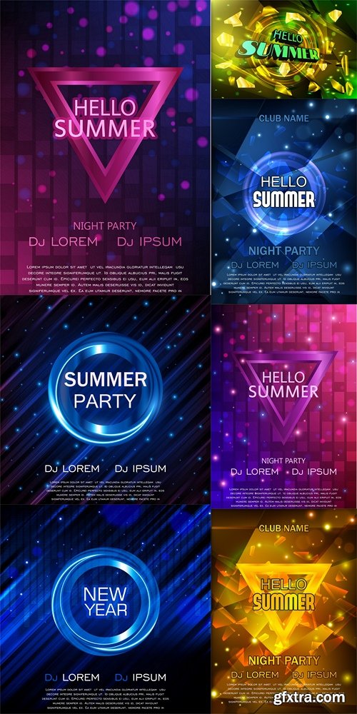 Party Flyer. Club Party Flyer. Vector Design