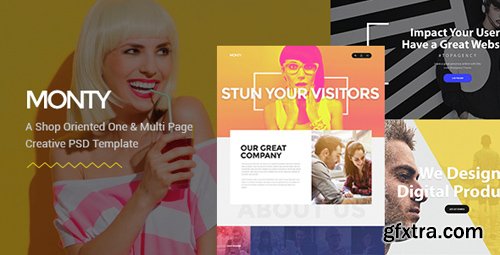 ThemeForest - Monty - One & Multi Page PSD Template 14935244
