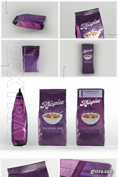 Pouch Packet Packaging Mockup » GFxtra