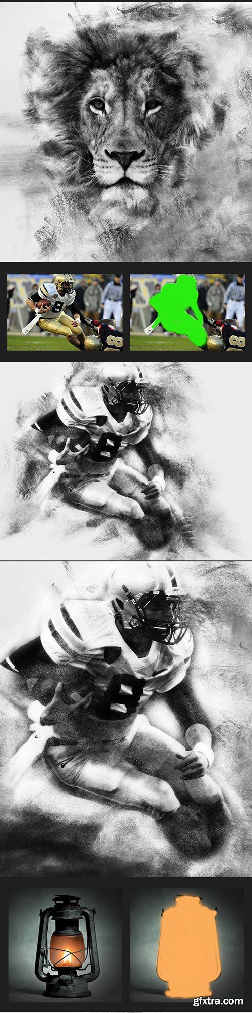 GraphicRiver - Charcoal Art - Realistic Charcoal Photoshop Action - 17808412