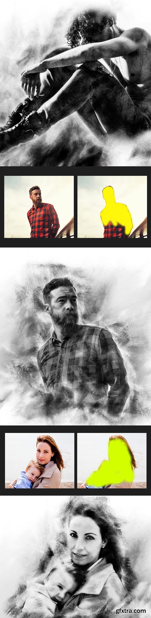 GraphicRiver - Charcoal Art - Realistic Charcoal Photoshop Action - 17808412