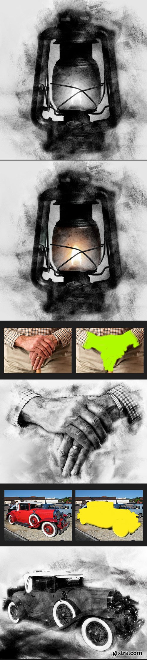 GraphicRiver - Charcoal Art - Realistic Charcoal Photoshop Action - 17808412