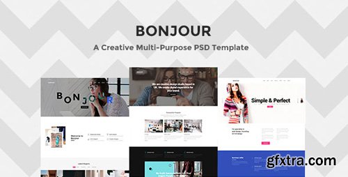 ThemeForest - Bonjour - A Creative Multi-Purpose PSD Template 17705807