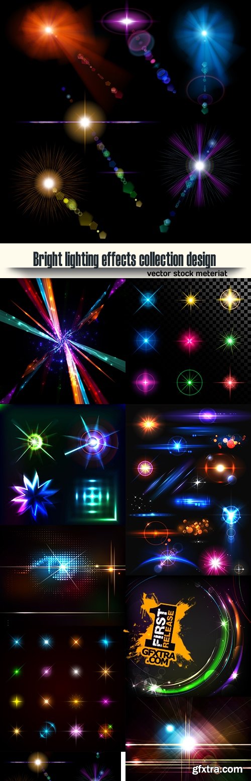 Bright lighting effects collection design