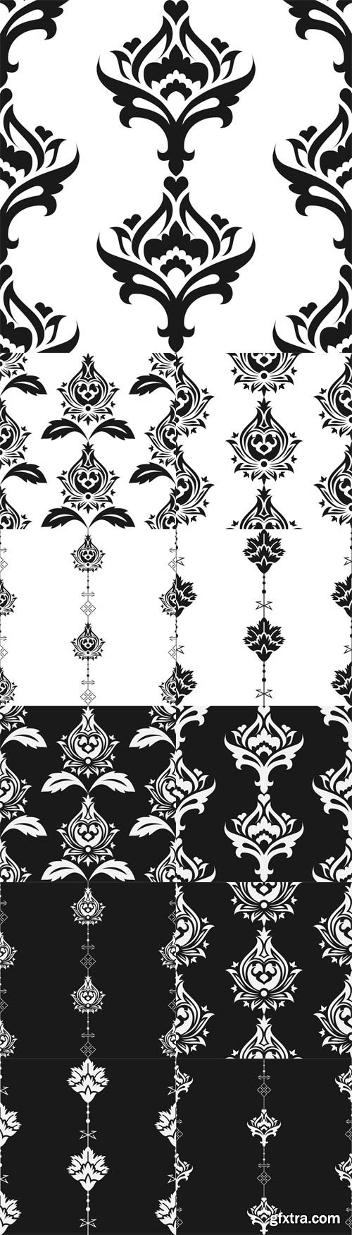Vector Set - Seamless eastern style pattern. Arabic ornament Vector Set - Seamless eastern style pattern. Arabic ornament