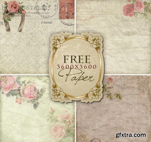 Romantic Backgrounds in Vintage Style