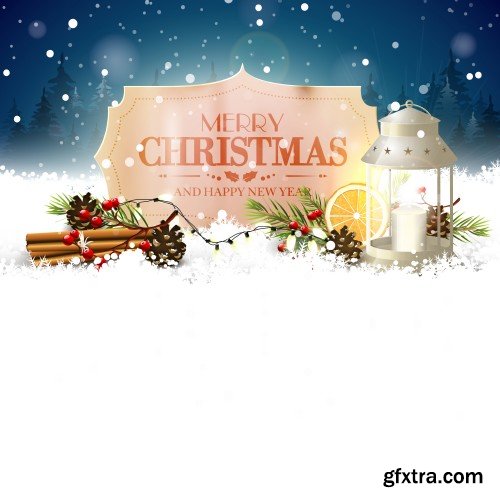Christmas traditional greeting card
