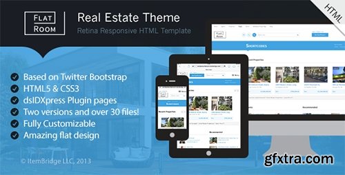 ThemeForest - FlatRoom v1.0 - Responsive Real Estate HTML Template - 6301671