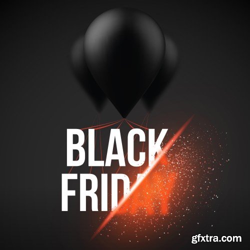 Black Friday Sale Design Elements 17xEPS