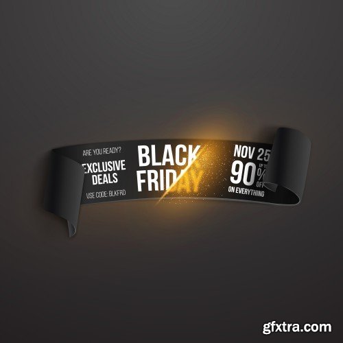 Black Friday Sale Design Elements 17xEPS