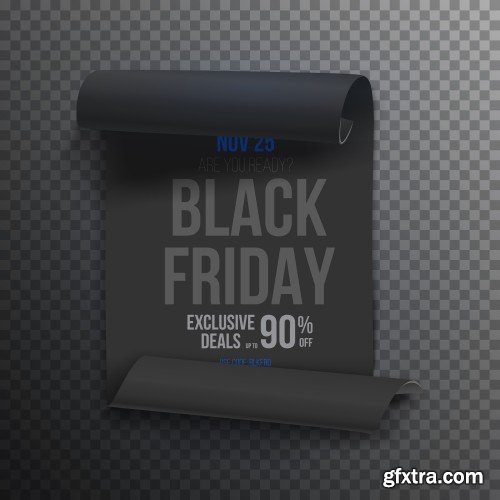 Black Friday Sale Design Elements 17xEPS