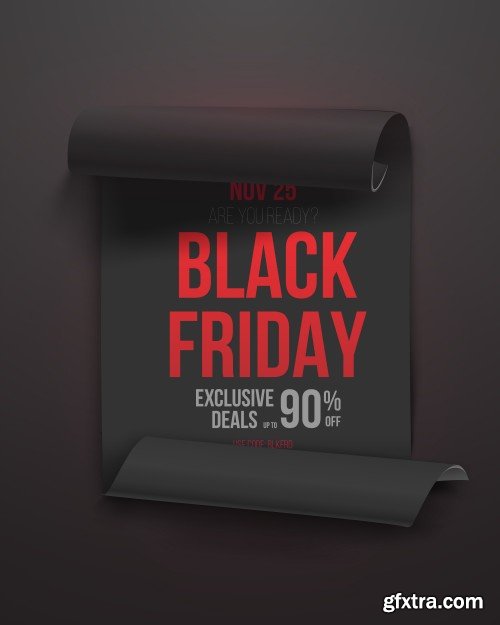 Black Friday Sale Design Elements 17xEPS