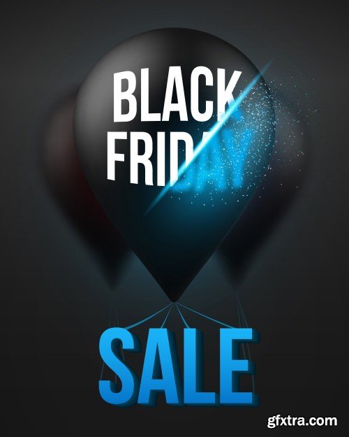 Black Friday Sale Design Elements 17xEPS