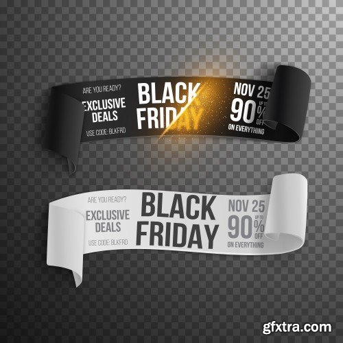 Black Friday Sale Design Elements 17xEPS
