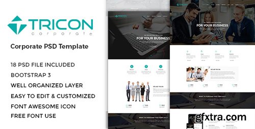 ThemeForest - Tricon - Corporate PSD Template 17224715