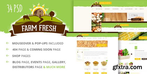 ThemeForest - Farm Fresh - Organic Products PSD Template 10706292