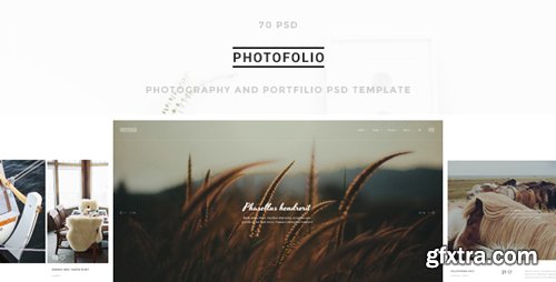 ThemeForest - Photofolio - Photography &amp; Portfolio PSD Template 14008788