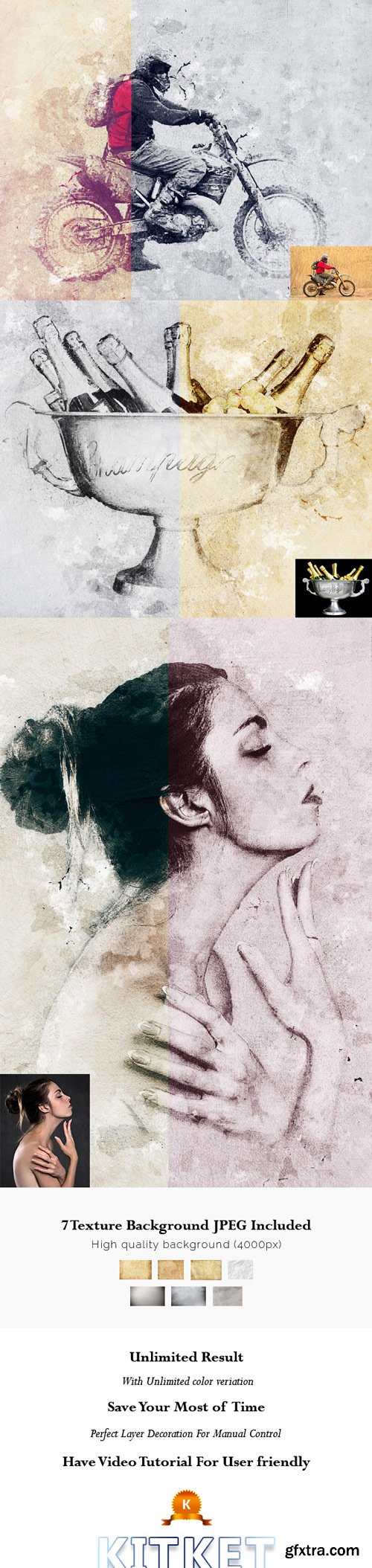 GraphicRiver - Texture Art Photoshop Action - 17711949