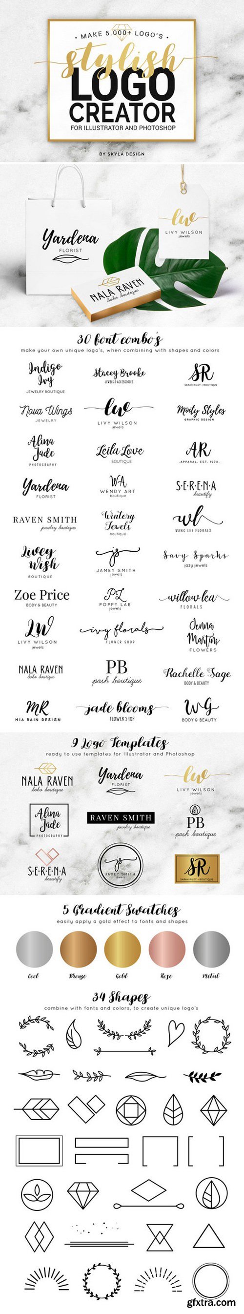 Stylish Logo Creator AI + PS 926663