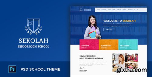 ThemeForest - Sekolah - Senior High School Template PSD 17495189