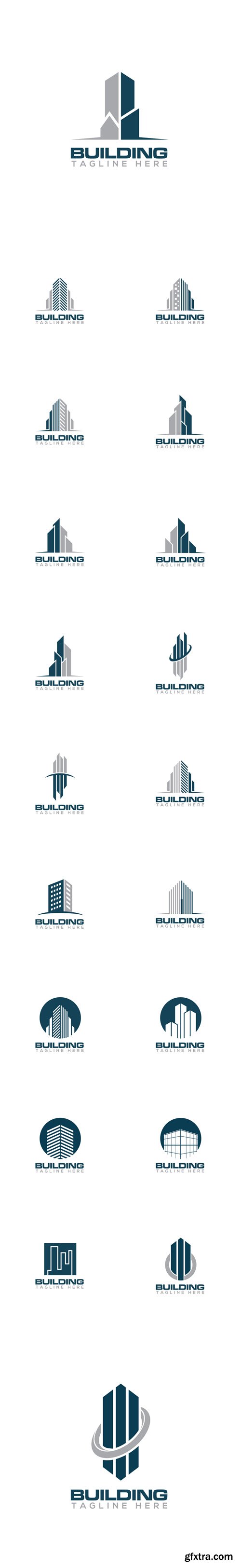 Vector Set - Building Creative Concept Logo Design Vector Set - Building Creative Concept Logo Design