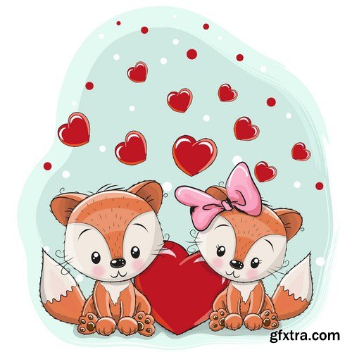 Romantic, Love & Gentle Illustrations 3 - 25xEPS