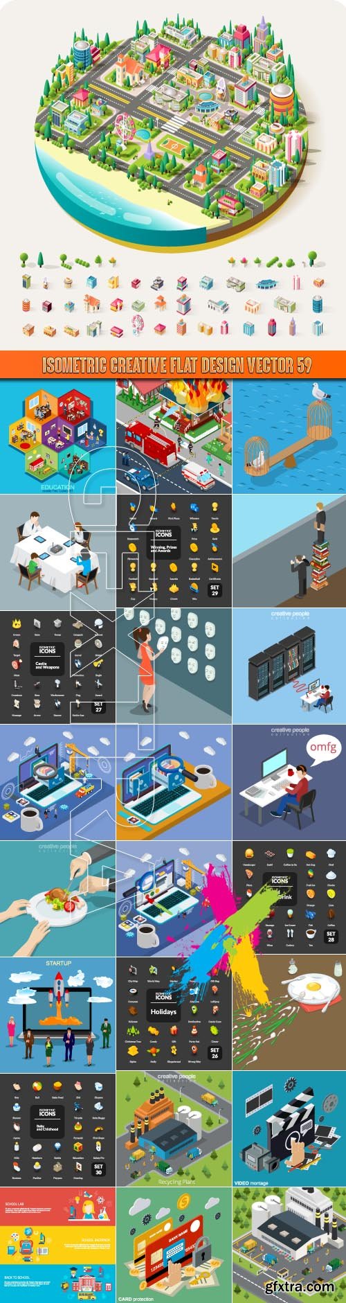 Isometric creative flat design vector 58