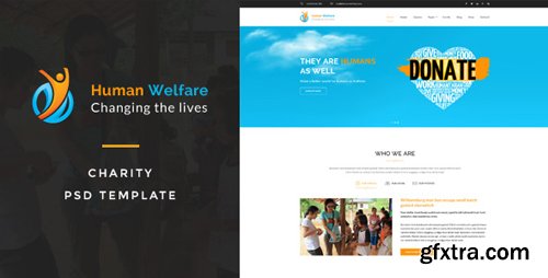 ThemeForest - Human Welfare : Charity PSD Template 16766663