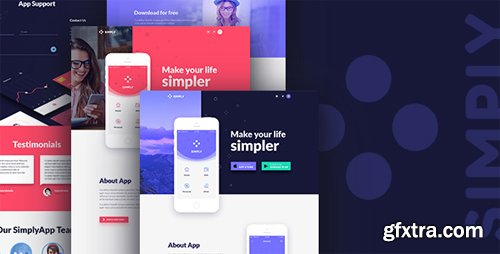 ThemeForest - Simply - Onepage App Template 17130689
