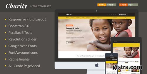 ThemeForest - Charity - Nonprofit NGO Fundraising HTML Template (Update: 28 April 16) - 9195328