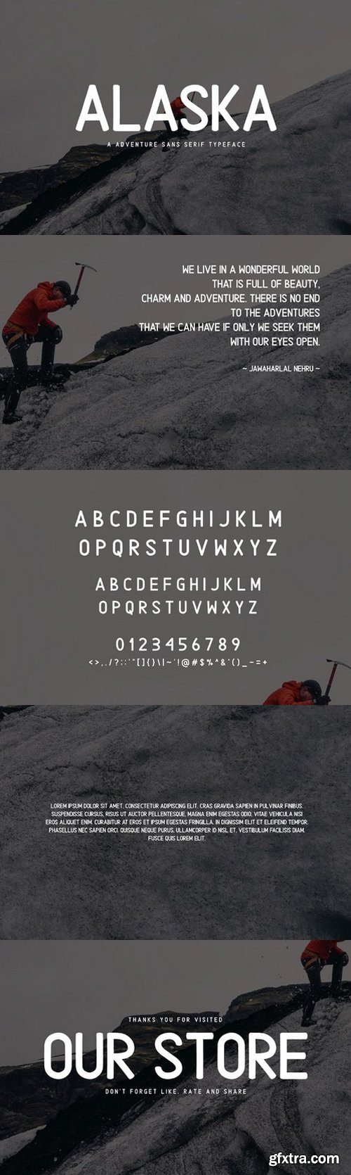 CM - Alaska | Adventure Sans Serif Type 928109
