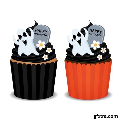 Halloween cupcakes - 5 EPS