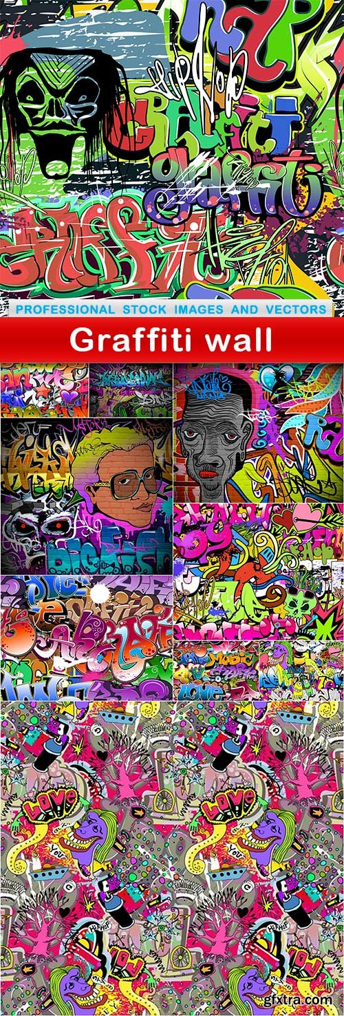 Graffiti wall - 10 EPS