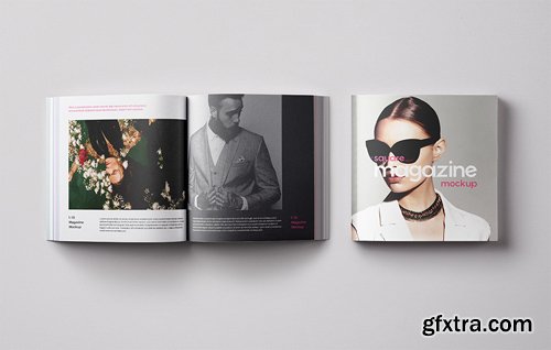 Square PSD Magazine Mockup Square PSD Magazine Mockup
