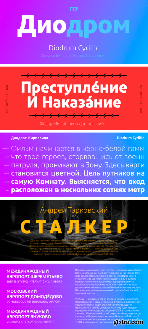 Diodrum Cyrillic Font Family