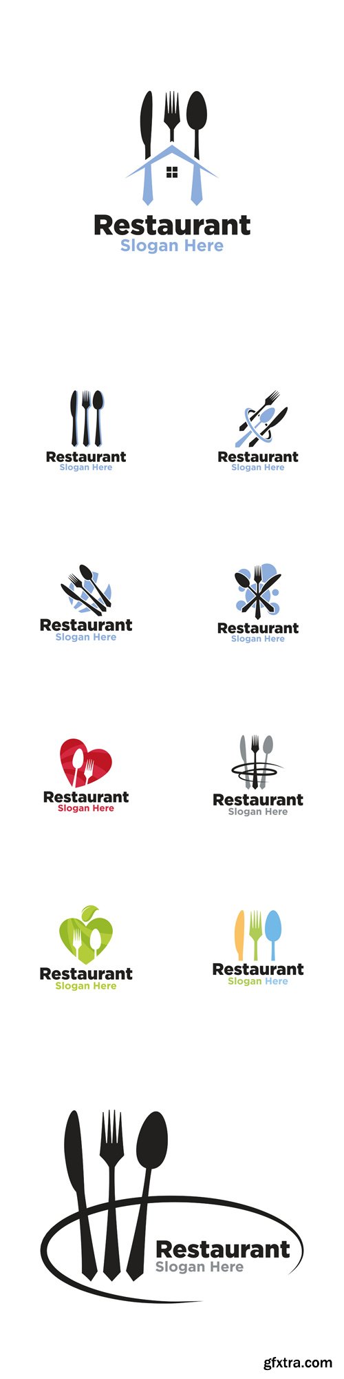 Vector Set - Restaurant Logo Ccreative Design Vector Set - Restaurant Logo Ccreative Design