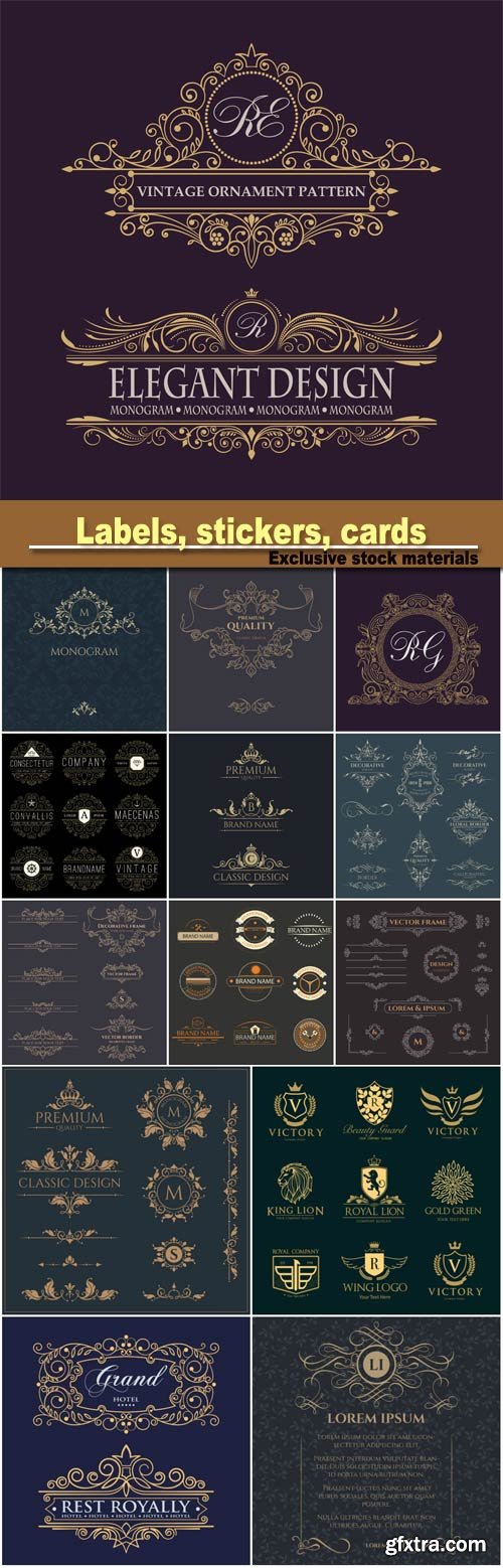 Decorative Vector Frame, Template Signage 14xEPS